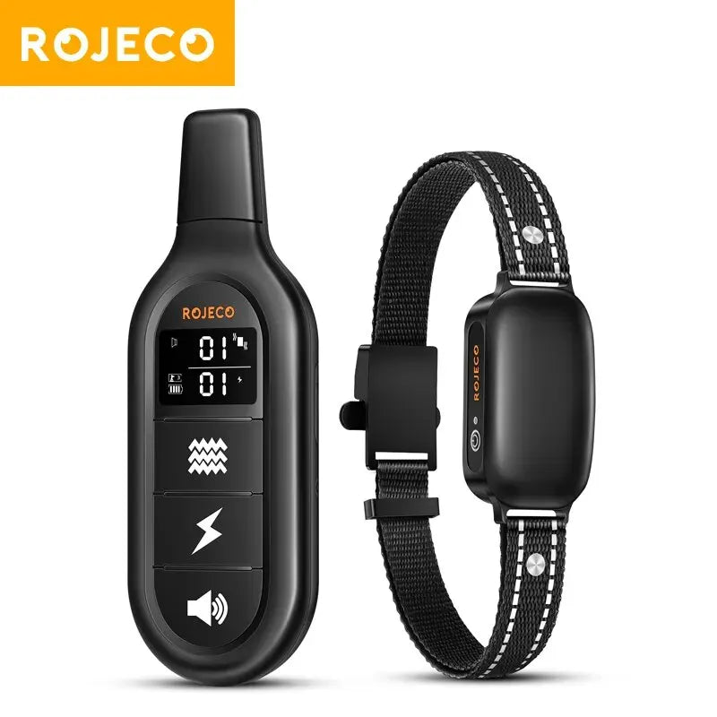 ROJECO Rechargeable Dog Training Collar with Remote